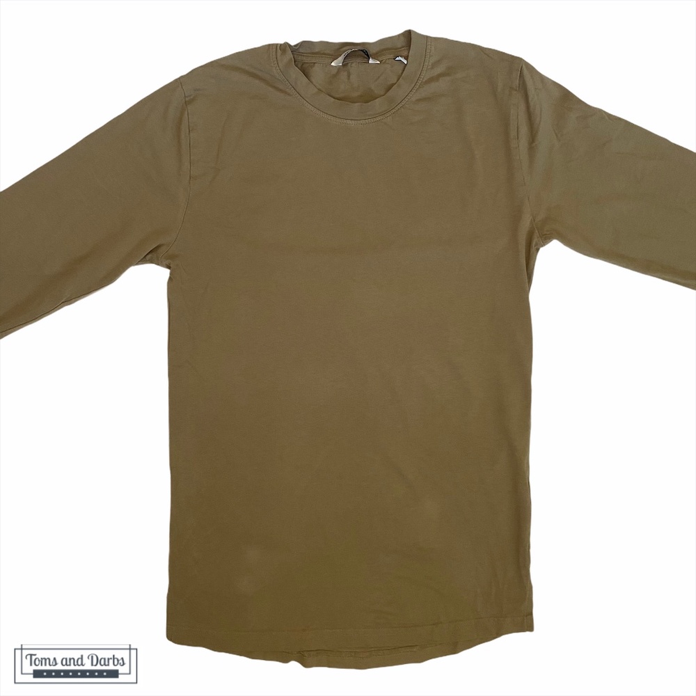 Only & Sons Men's Tan Scooped Long Sleeve